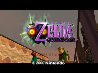 Legend of Zelda, The - Majora's Mask (USA) Title Screen